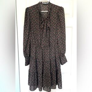 Ralph Lauren Black Floral Mini Dress